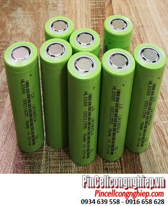 LISEN LR18650LA, Pin sạc 18650 lithium Li-ion 3.7v LISEN LS LR18650 2000mAh /Vỏ màu xanh (Discharge 10A)